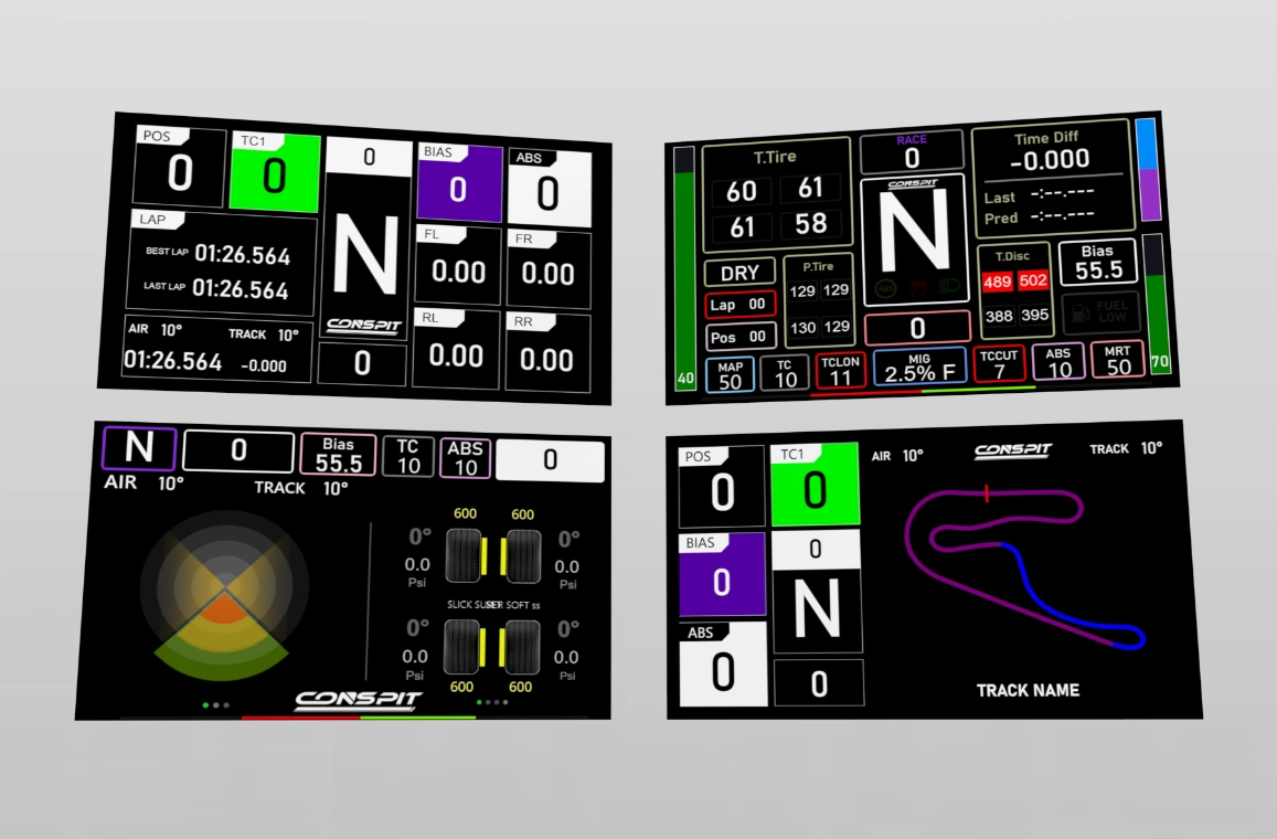 CONSPIT telemetry pages available for the CSD Lite dashboard